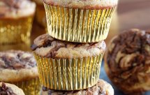 快手又简单的香蕉榛子酱玛芬(banana Nutella muffins)