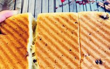 葡萄干吐司，完美拉丝还好吃不腻（小美）