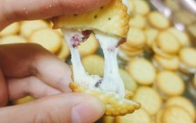 海盐蔓越莓牛扎小饼干@夹心饼干@蔓越莓纽扣饼干