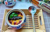 简单快手滋补餐～蔓越莓海参蒸鸡蛋