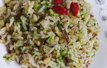 素食✅菜碎松子杂粮饭