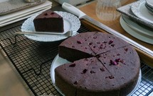 黑糖蔓越莓黑米糕