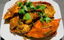 香辣梭子蟹炒年糕（辣得过瘾，超级超级入味，）