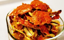 鲜甜无比的香辣梭子蟹