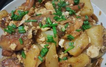 可乐土豆鸡+咸鸭蛋白☞秉承不浪费，超好吃，简单做