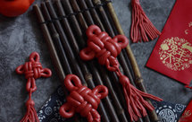 红红火火吉祥结牛奶馒头