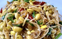 年夜饭系列菜：雪菜炒黄豆芽（九）