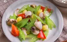 西芹白果炒鲍鱼片（食粤飘香）