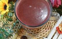 「黑米黑豆花生糊」