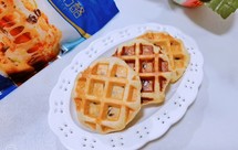 藜麦芝士蜜豆华夫饼