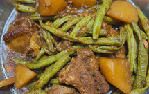 东北味道-土豆排骨炖芸豆