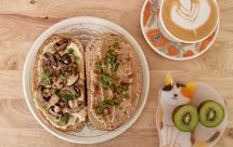 早午餐brunch|美味豆泥吐司两款-熏肉白腰豆泥&蘑菇鹰嘴豆泥