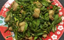 辣炒梅豆（扁豆）