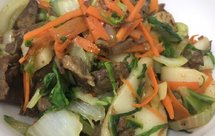 牛肉炒白粿（炒年糕）