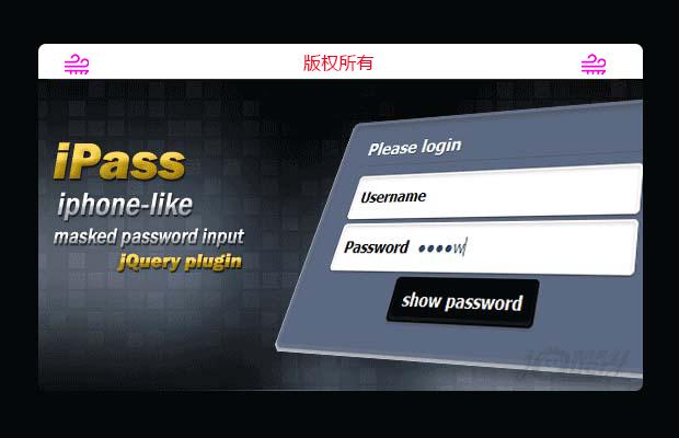 显示当前正在输入密码后自动隐藏