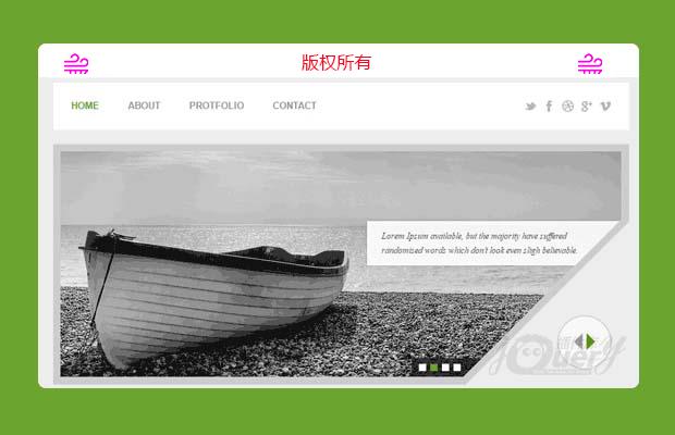 Next VCard简洁的网站模板