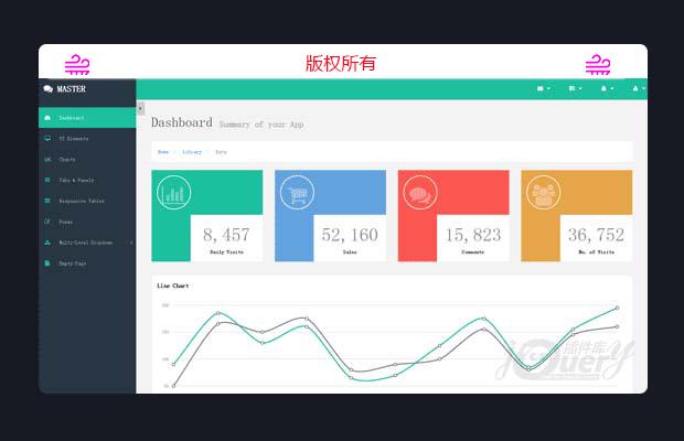 bootstarp3后台管理模板