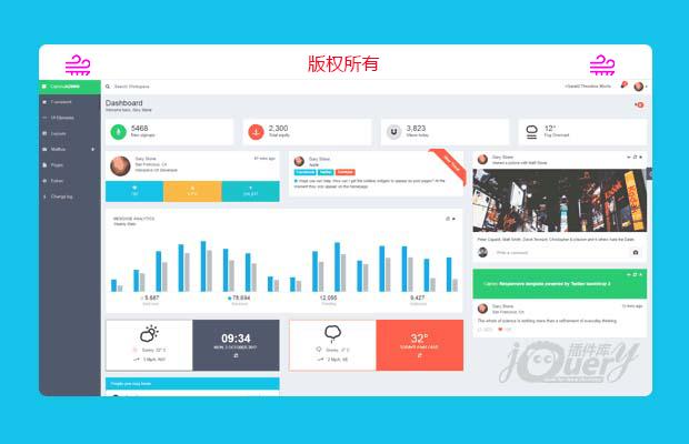 响应式后台管理模板Cameo Admin
