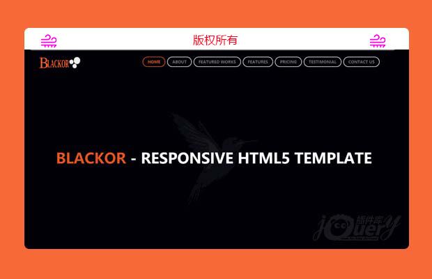 jQuery bootstrap响应式网站模板