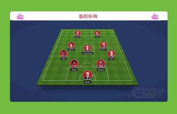 足球球员比赛队员分布图