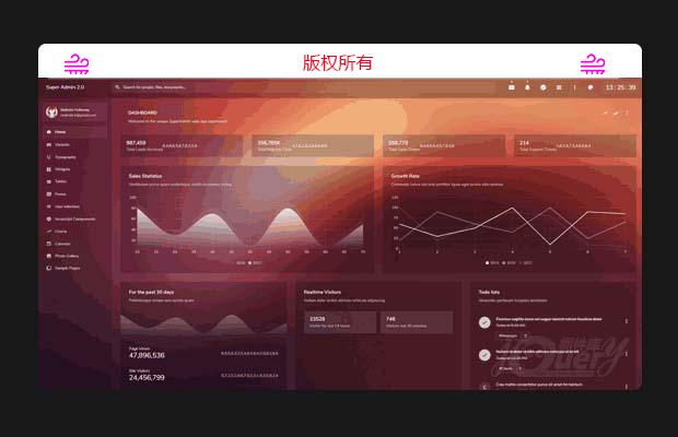 简洁美观的后台管理模板SuperAdmin2