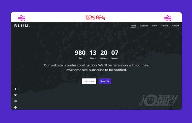 jQuery Bootstrap响应式全屏单页网站模板