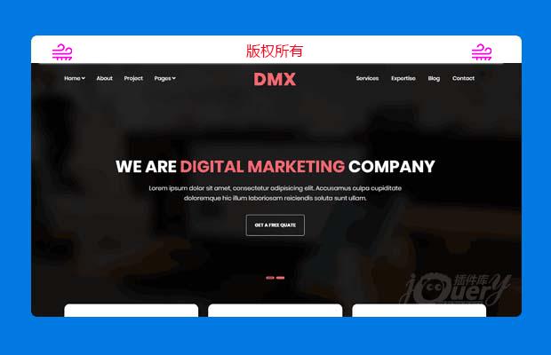 jQuery bootstrap响应式设计类网站模板