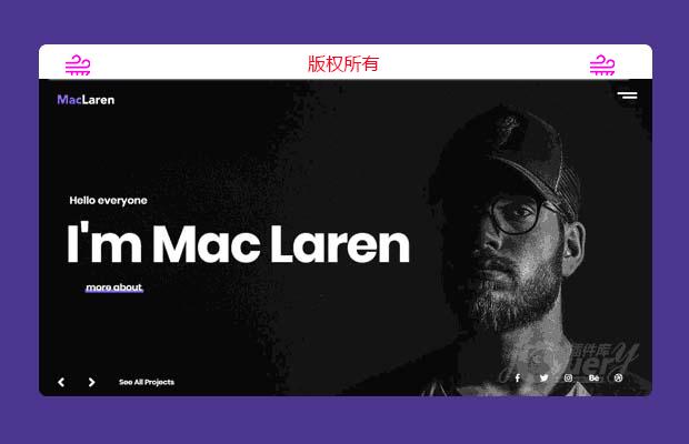 jQuery响应式摄影类网站模板