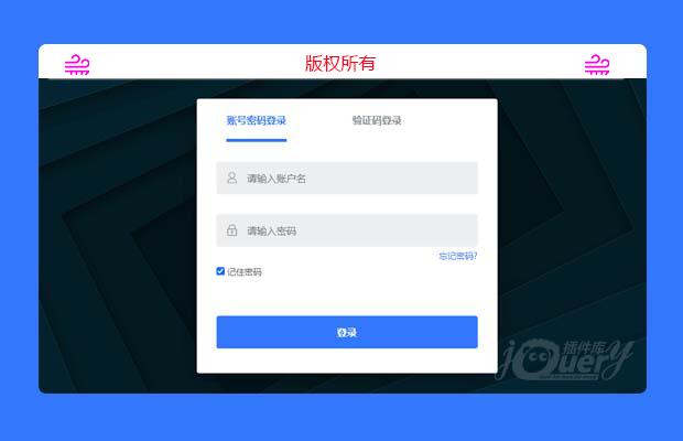 常用网站后台登录模板