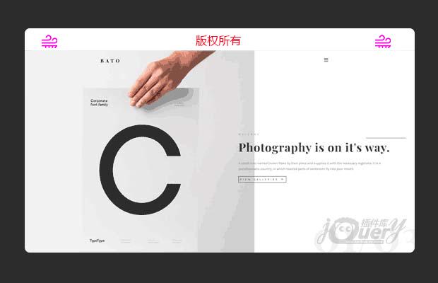 jQuery bootstraps响应式创意展示类网站模板