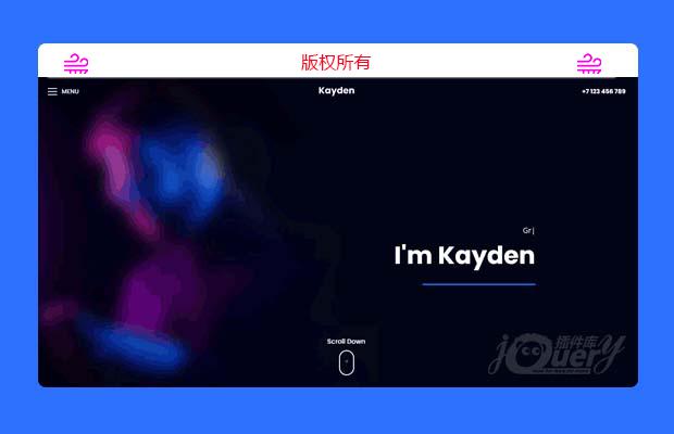 jQuery bootstraps响应式单页个人简历类网站模板