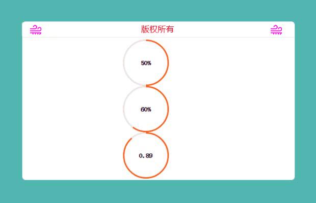 canvas画圆动态显示百分比